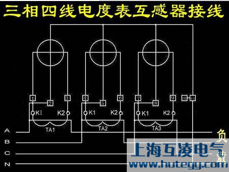 三相四線(xiàn)電度表接線(xiàn)