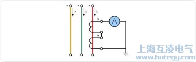 電流互感器原邊串聯(lián)、副邊串聯(lián)接線圖