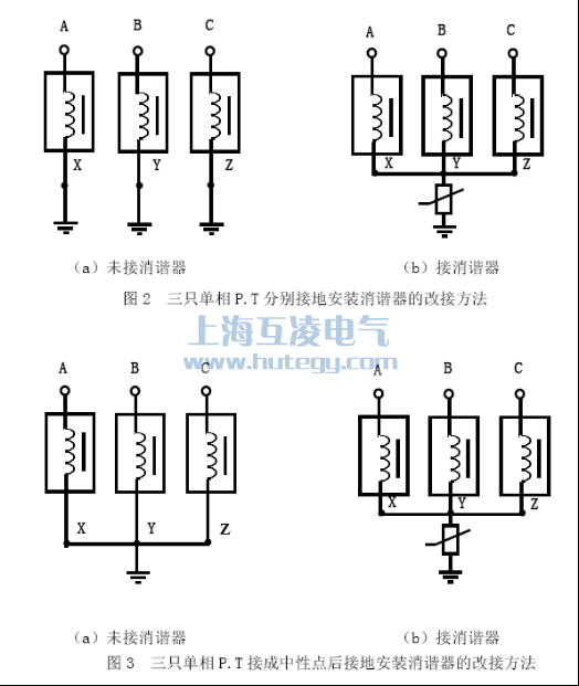 消諧器電壓互感器怎么接線